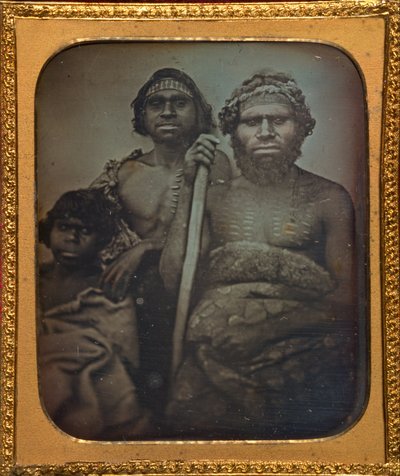 No Title (Group of Koorie Men) by Douglas T. Kilburn